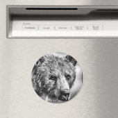 Grizzly beer portret magneet (Insitu (Vaatwasser))