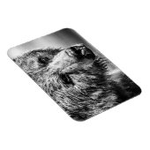 Grizzly beer portret magneet (Rechterzijde)