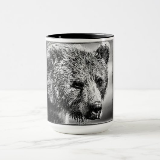 Grizzly beer portret mok (Midden)