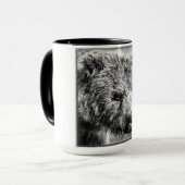 Grizzly beer portret mok (Voorkant links)