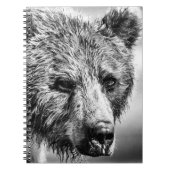Grizzly beer portret notitieboek (Voorkant)