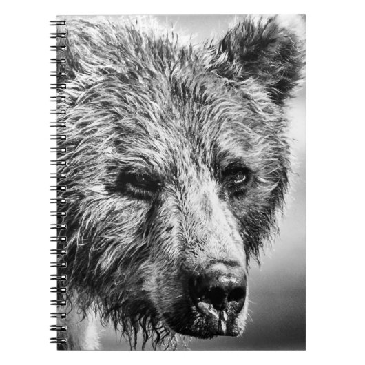 Grizzly beer portret notitieboek (Voorkant)