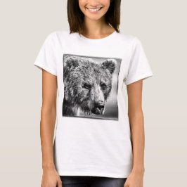 Grizzly beer portret t-shirt
