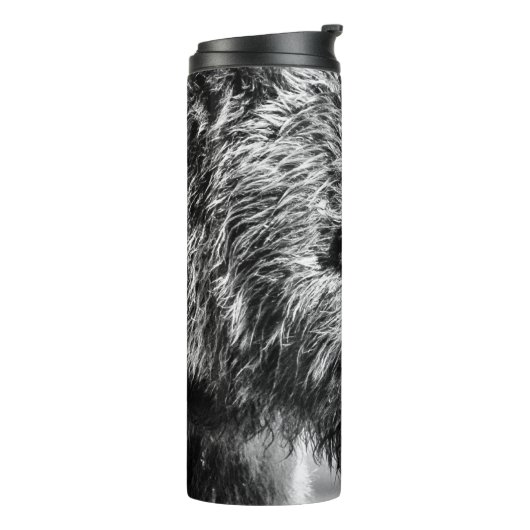 Grizzly beer portret thermosbeker (Gedraaid links)