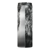 Grizzly beer portret thermosbeker (Achterkant)