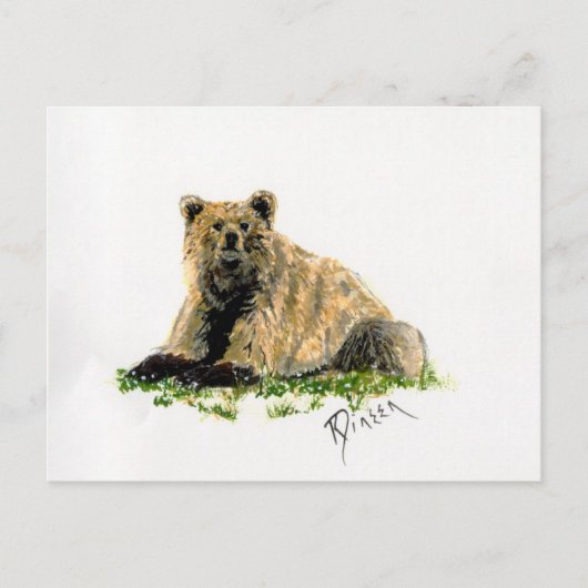 Grizzly Beer Post Card Briefkaart (Voorkant)