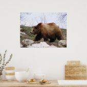 Grizzly Beer Poster (Keuken)