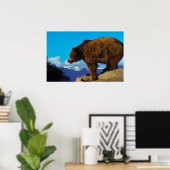 Grizzly Beer Poster (Thuiskantoor)