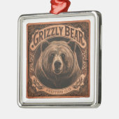 Grizzly Beer Preppers Club Metalen Ornament (Links)