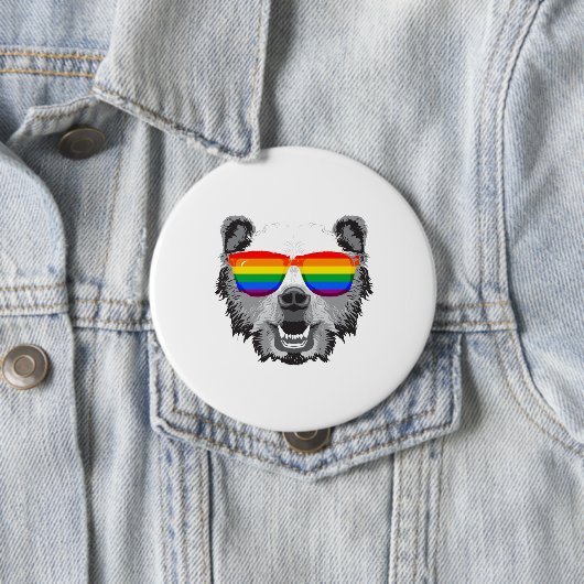 Grizzly Beer Pride Ronde Button 4,0 Cm (In situ)