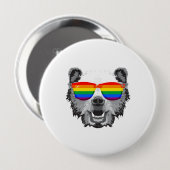 Grizzly Beer Pride Ronde Button 4,0 Cm (Voorkant /achterkant)