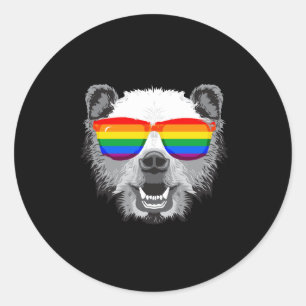 Grizzly Beer Pride Ronde Sticker