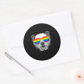 Grizzly Beer Pride Ronde Sticker (Envelop)