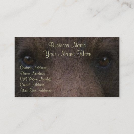 GRIZZLY BEER Profiel & Visitekaartjes (Voorkant)