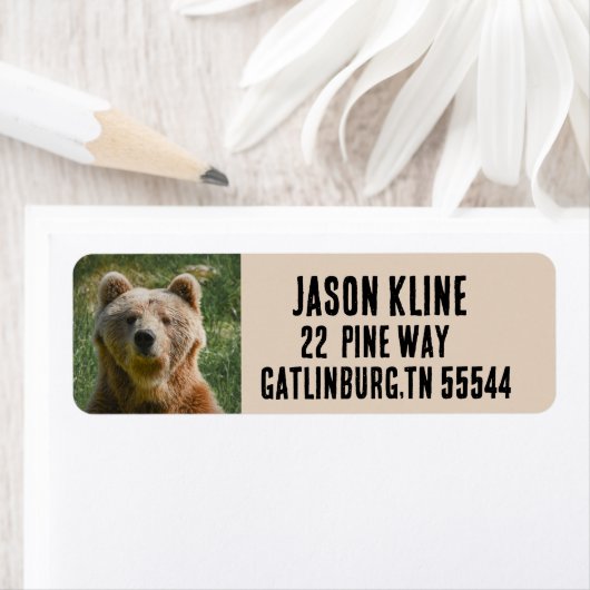 GRIZZLY BEER Return Address Labels (Insitu)