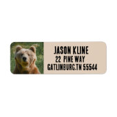 GRIZZLY BEER Return Address Labels (Voorkant)