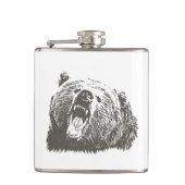 Grizzly Beer Roar Heupfles (Voorkant)