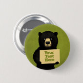 Grizzly Beer Ronde Button 5,7 Cm (Voorkant /achterkant)