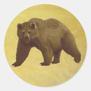 Grizzly Beer Ronde Sticker