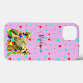 Grizzly Beer Roze Hoesje-Mate Samsung Galaxy Hoesj Case-Mate iPhone Case (Achterkant (horizontaal))