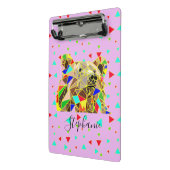 Grizzly Beer Roze Mini Klembord (Angled2)
