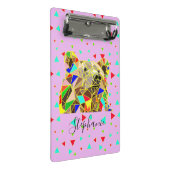 Grizzly Beer Roze Mini Klembord (Schuin)