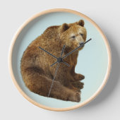 GRIZZLY BEER RUSTIC Wall Clock (Voorkant)