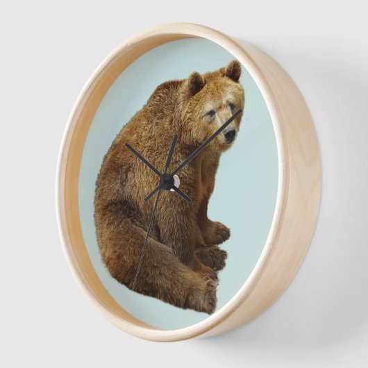 GRIZZLY BEER RUSTIC Wall Clock (Hoek)