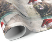 Grizzly Beer Santa Claus Cadeaupapier (Rol Hoek)