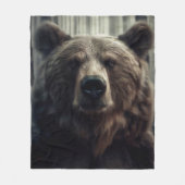 Grizzly Beer schilderij Fleece Deken (Voorkant)