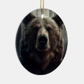 Grizzly Beer schilderij Keramisch Ornament (Rechts)