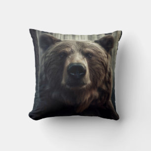 Grizzly Beer schilderij Kussen
