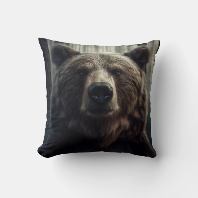 Grizzly Beer schilderij Kussen (Voorkant)