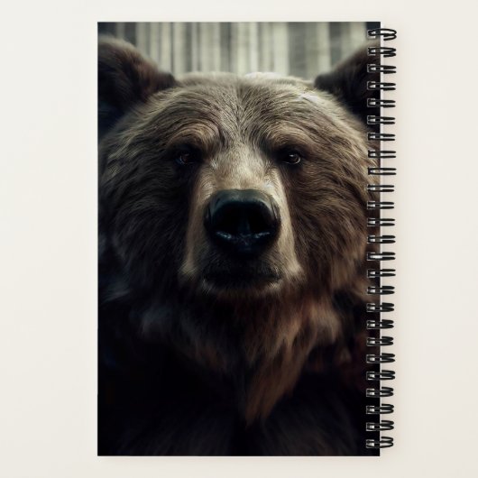 Grizzly Beer schilderij Notitieboek (Achterkant)
