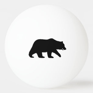 Grizzly Beer Silhouette Pingpongbal