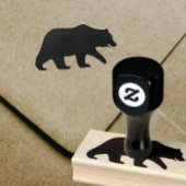 Grizzly Beer Silhouette Wilde Dier Rubberstempel