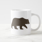 Grizzly Beer Silhouette | Wilde dieren Grote Koffiekop (Rechts)