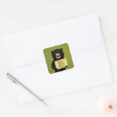 Grizzly Beer Square Sticker (Envelop)
