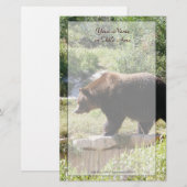 Grizzly Beer Stationery Briefpapier (Voorkant / Achterkant)