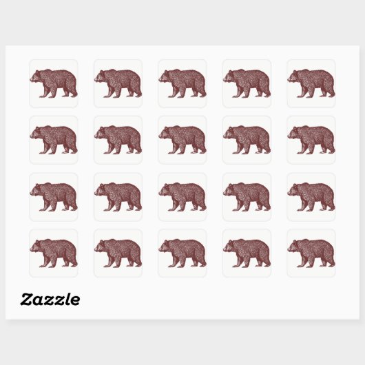 Grizzly Beer Stickers (Vel)