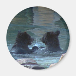 Grizzly Beer Swimming Party Magneet