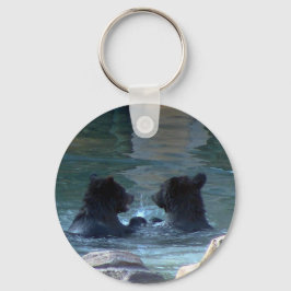 Grizzly Beer Swimming Party Sleutelhanger