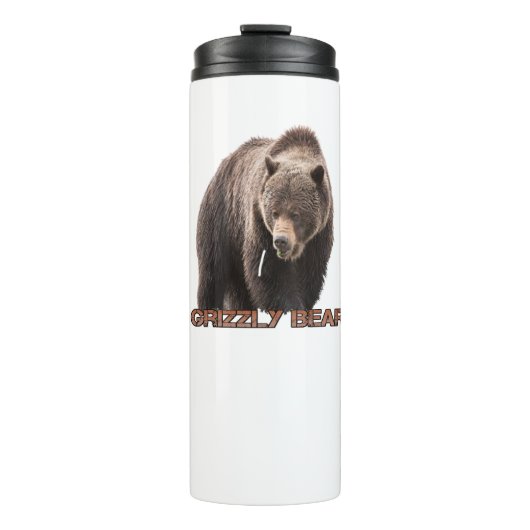 Grizzly Beer Thermal Tumbler Thermosbeker (Voorkant)