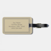 Grizzly Beer Tik niet op mijn Bagagelabel van Bags (Achterkant horizontaal)