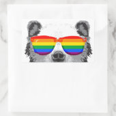 Grizzly Beer Trots Rechthoekige Sticker (Tas)