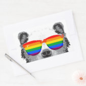 Grizzly Beer Trots Rechthoekige Sticker (Envelop)