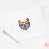 Grizzly Beer Trots Ronde Sticker (Envelop)