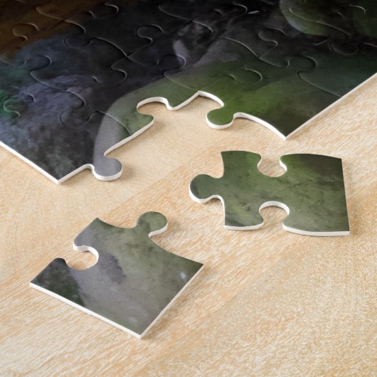 Grizzly Beer uitdagende wildgroei Legpuzzel (Zijkant)