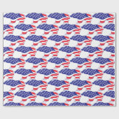 Grizzly Beer USA Flag Cadeaupapier (Vlak)