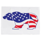 Grizzly Beer USA Flag Groot Cadeauzakje (Achterkant)